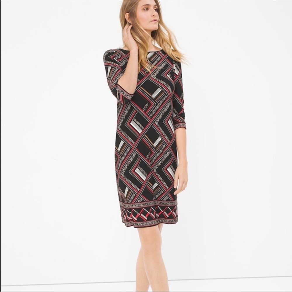 White House Black Market Black Shift Dress Size XS